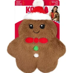 KONG Holiday Snuzzles Gingerbread Plush Dog Toy