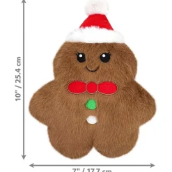 KONG Holiday Snuzzles Gingerbread Plush Dog Toy