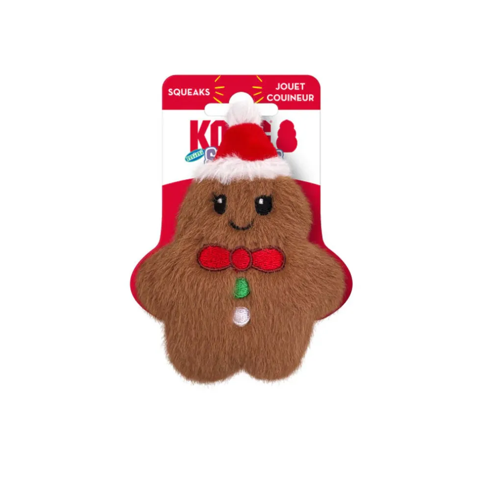 KONG Holiday Snuzzles Gingerbread Plush Dog Toy
