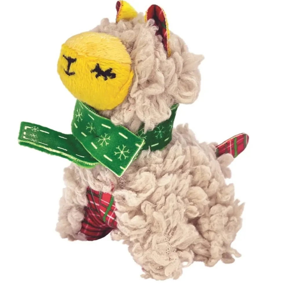 KONG Holiday Softies Scrattles Llama Toy For Cats