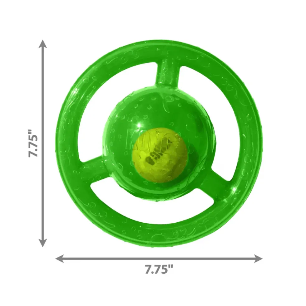 KONG Jumbler Disc Dog Toy, Medium/Large