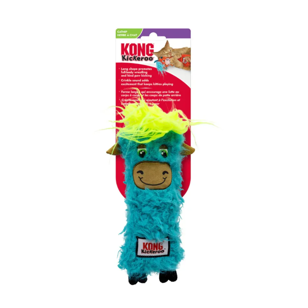KONG Kickeroo Highland Cow Cat Toy, Assorted Colors