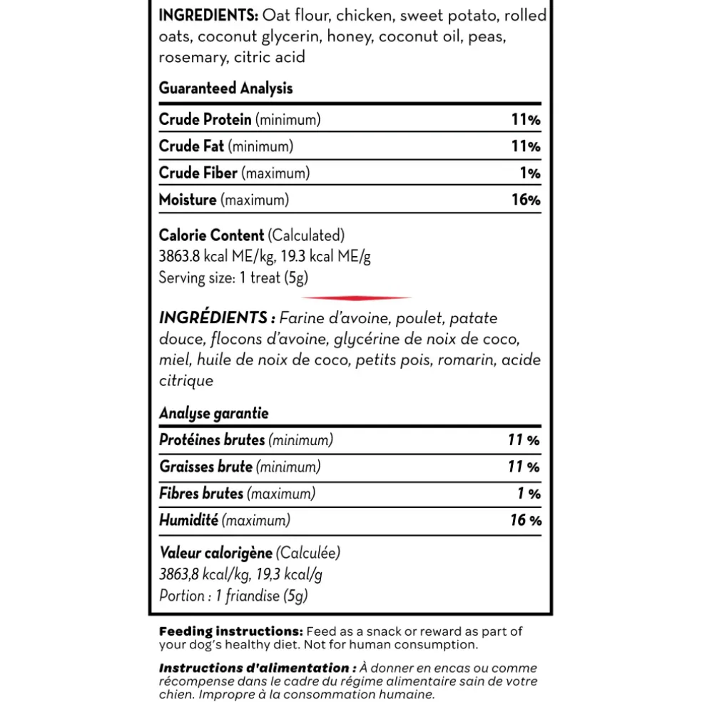 Kong Kitchen Grandma's Chicken Pot Pie Chicken, Sweet Potato & Peas Soft & Chewy Treats for Dogs (7 oz)