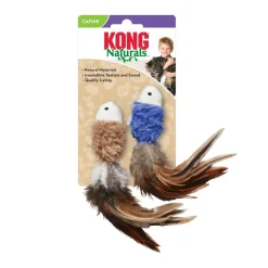 KONG Naturals Crinkle Fish Catnip Cat Toy, 2 pack