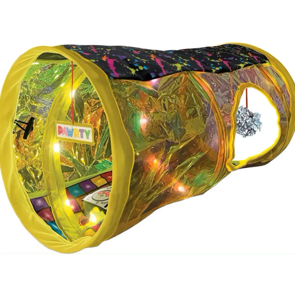 Kong Play Spaces Rave Cave Tunnel Toy For Cats With Catnip
