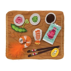 KONG Pull-A-Partz Sushi Catnip Cat Toys, 5 pack