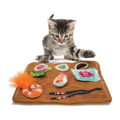 KONG Pull-A-Partz Sushi Catnip Cat Toys, 5 pack