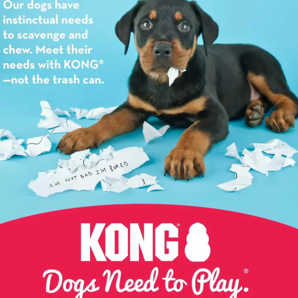 KONG Puppy Chew Toy For Dogs (Assorted Colors)
