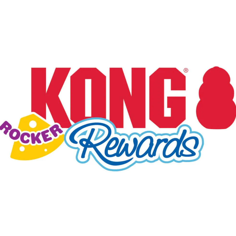 Kong Rewards Rocker Cheese Treat Dispenser Toy For Cats