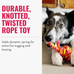 KONG Rope Bunji Dog Toy, Assorted Colors