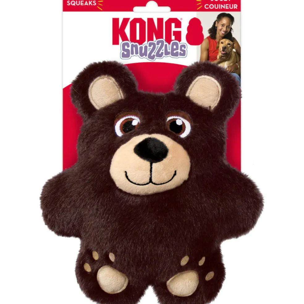 Kong Snuzzles Bear Chew Toy For Dogs (Medium)