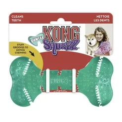 KONG Squeezz Dental Bone Toy for Dogs