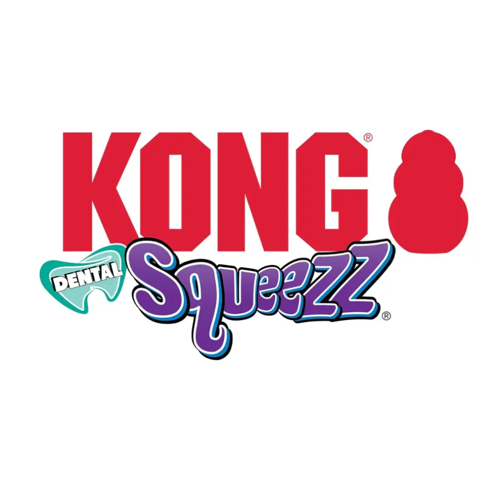 KONG Squeezz Dental Bone Toy for Dogs
