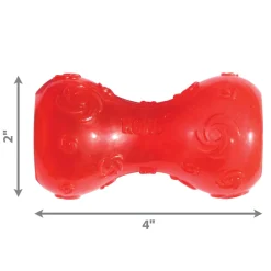 Kong Squeezz Dumbbell Toy For Dog-Small (color varies)