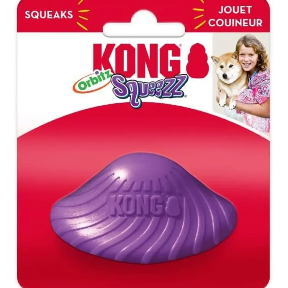 Kong Squeezz Orbitz Saucer Toy For Dogs (assorted colors)
