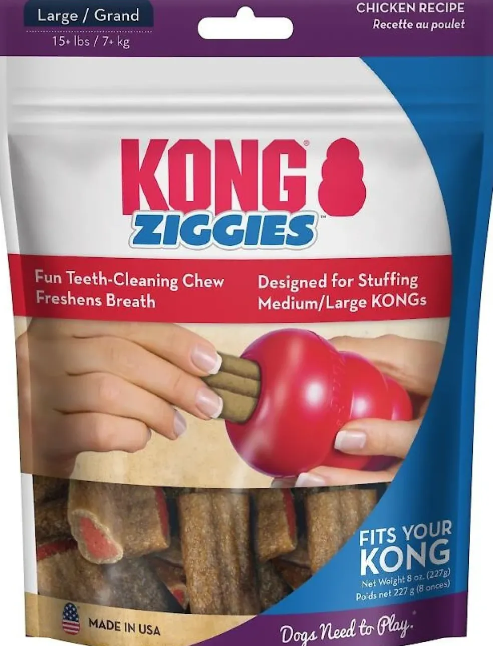Kong Stuff'N Ziggies Chicken Flavor Treats For Dogs, Small, 7-oz