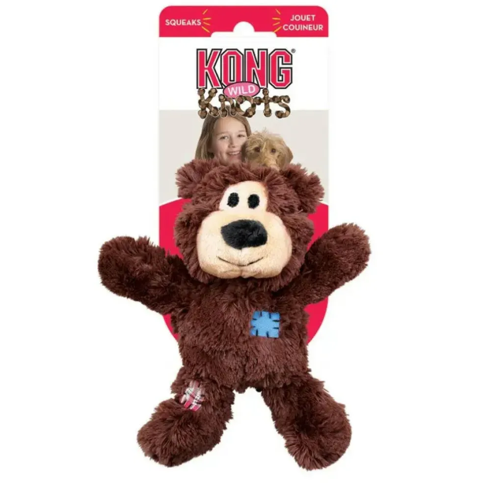 Kong Wild Knots Bear Toys For Dogs, assorted colors