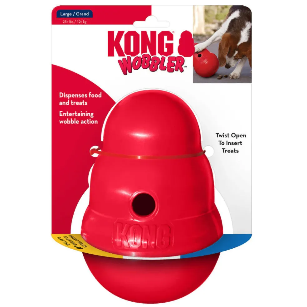 Kong Wobbler Food and Treat Dispenser Toy For Dogs