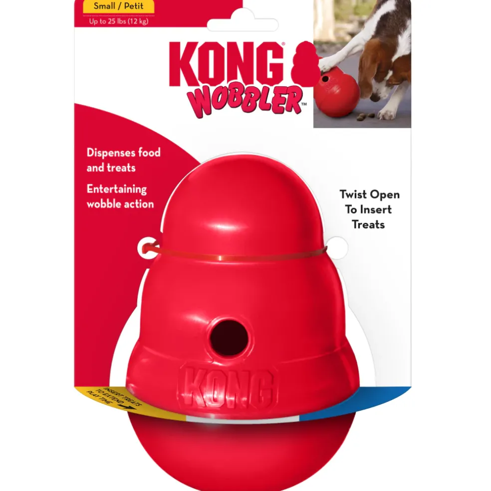 Kong Wobbler Food and Treat Dispenser Toy For Dogs