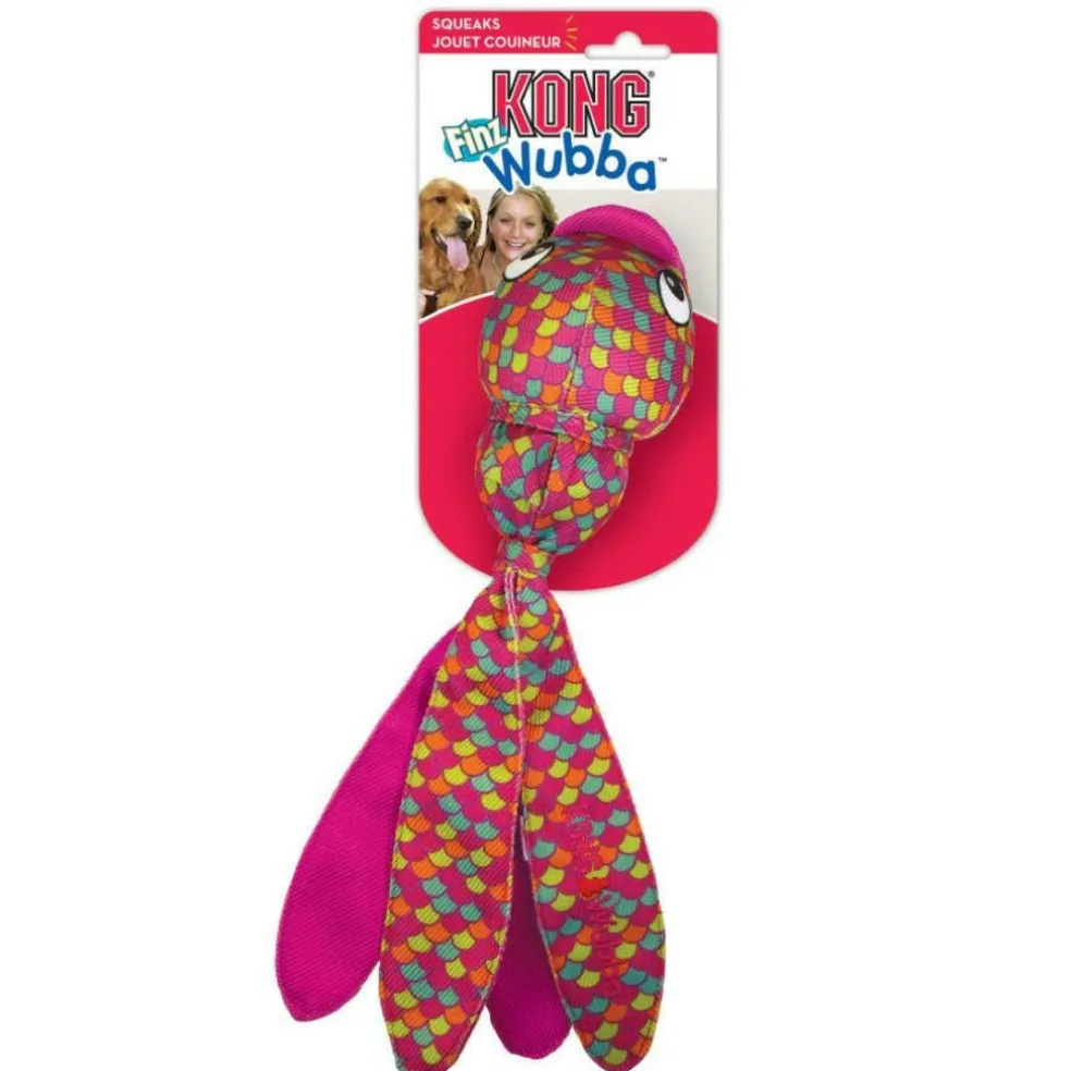 Kong Wubba Finz Pink Toy For Dogs, Small