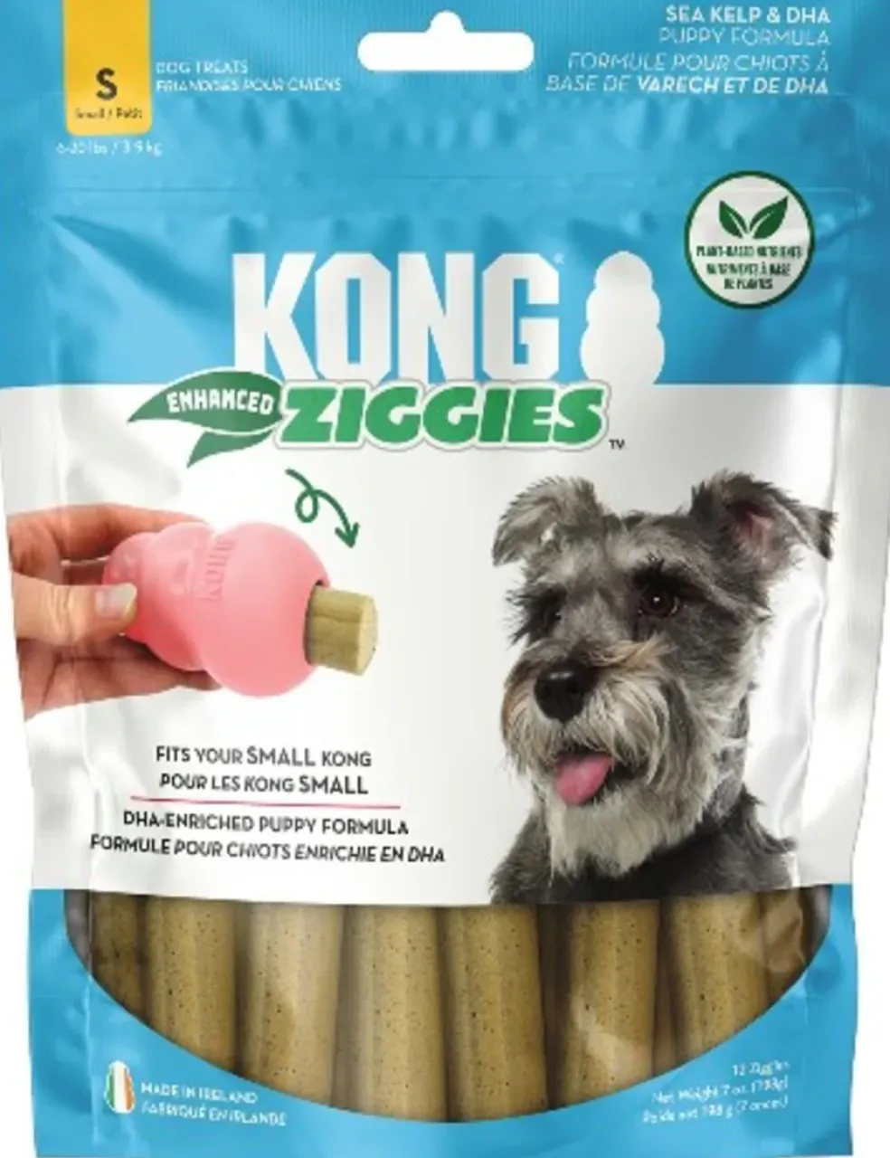 KONG Ziggies Enhanced Plant-Based Treats For Puppies