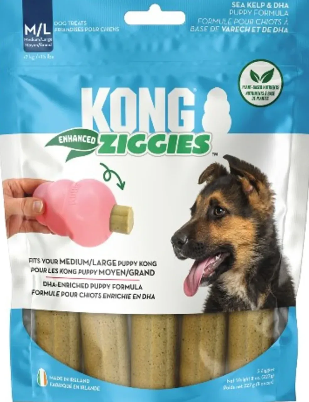 KONG Ziggies Enhanced Plant-Based Treats For Puppies