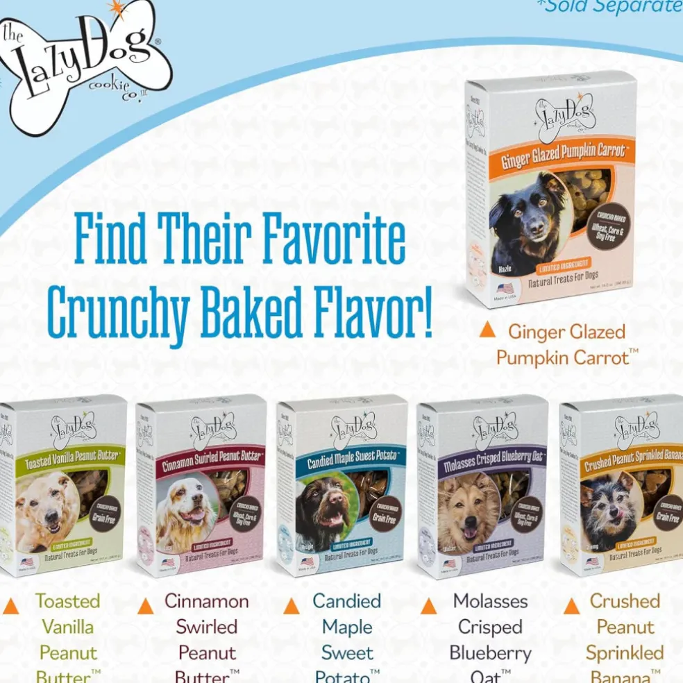 Lazy Dog Ginger Glazed Pumpkin Carrot Treats For Dog (14 oz)