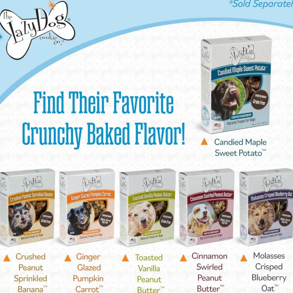 Lazy Dog Grain Free Candied Maple Sweet Potato Treats For Dogs (14 oz)