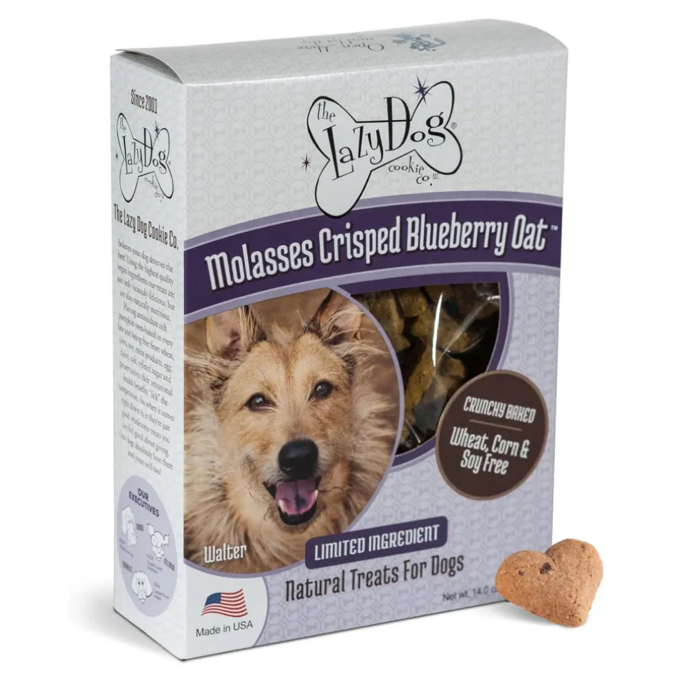 Lazy Dog Molasses Crisped Blueberry Oat Treat For Dogs (14 oz)