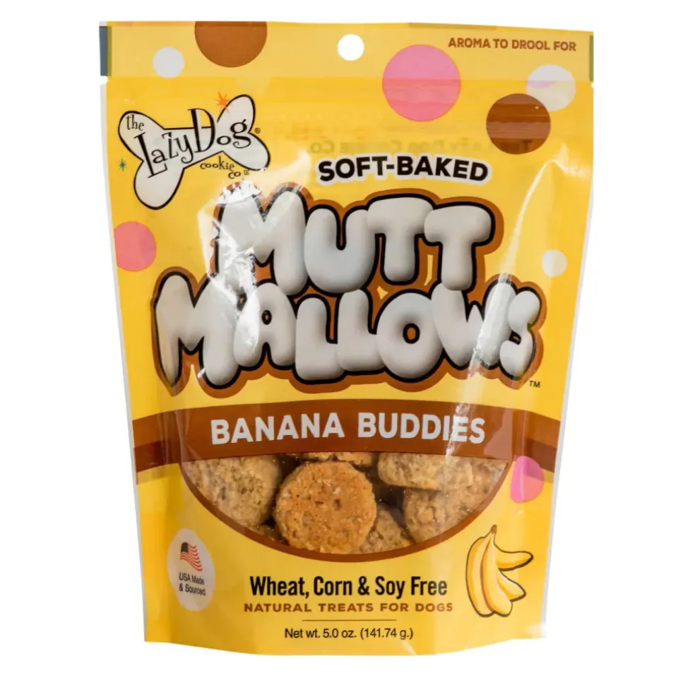 Lazy Dog Mutt Mallows Banana Buddies Treats For Dogs (5 oz)