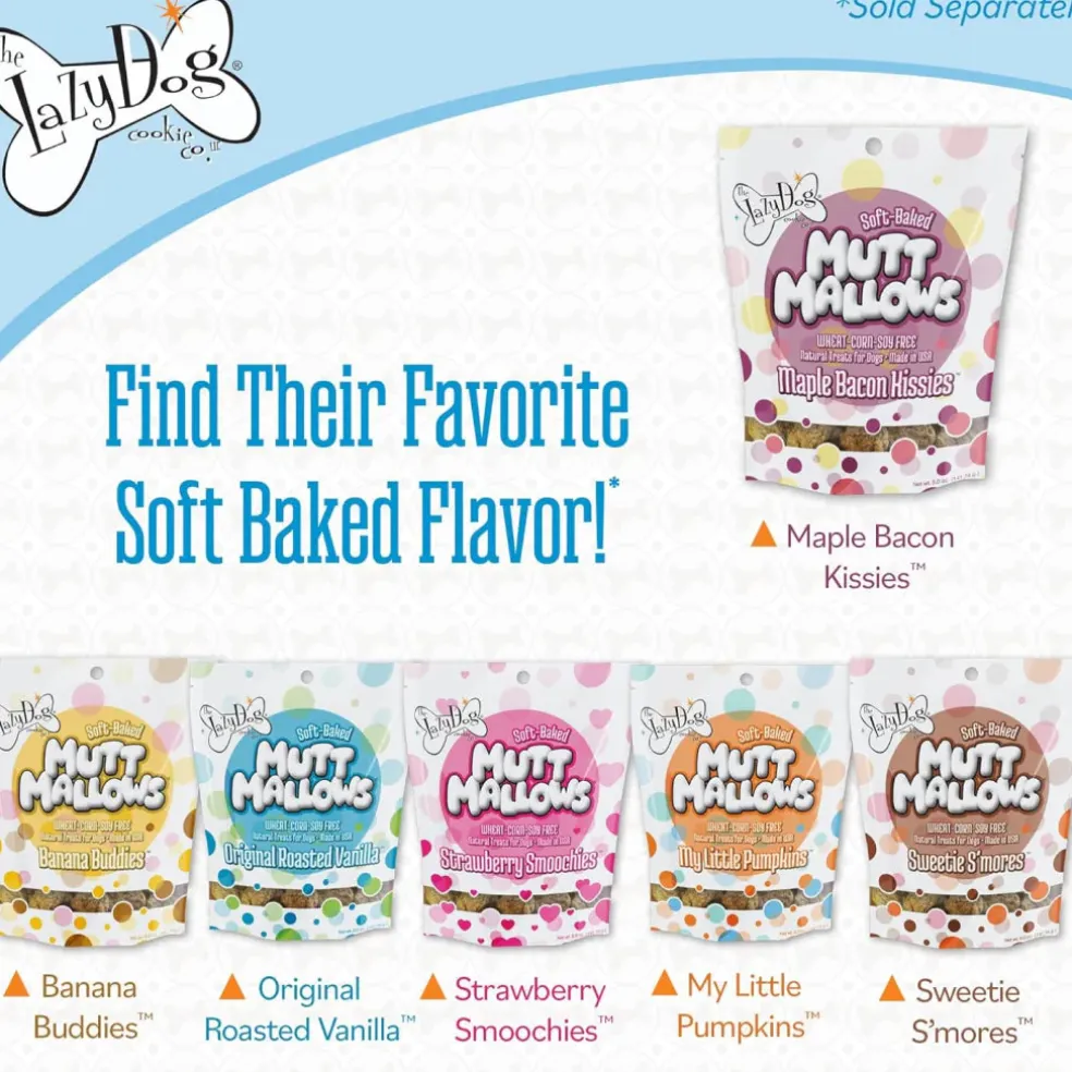 Lazy Dog Mutt Mallows Maple Bacon Kissies Treats For Dogs (5 oz)