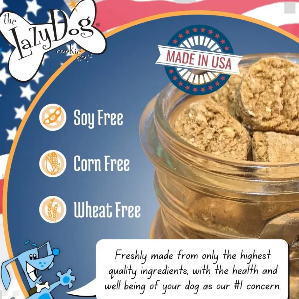 Lazy Dog Operation Drool Overload Blueberry & Peanut Butter Soft-Baked Treats For Dogs (5 oz)