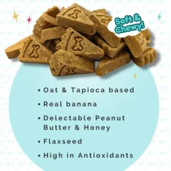 Lazy Dog Pup-PIE & Ice Cream Banana Nut Slice with Honey & Bacon Treats for Dog (5 oz)