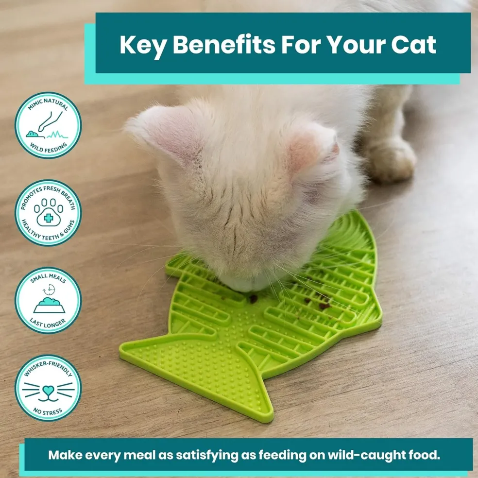 LickiMat Casper Lick Mat Slow Feeder for Cats