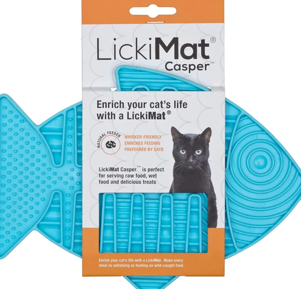 LickiMat Casper Lick Mat Slow Feeder for Cats