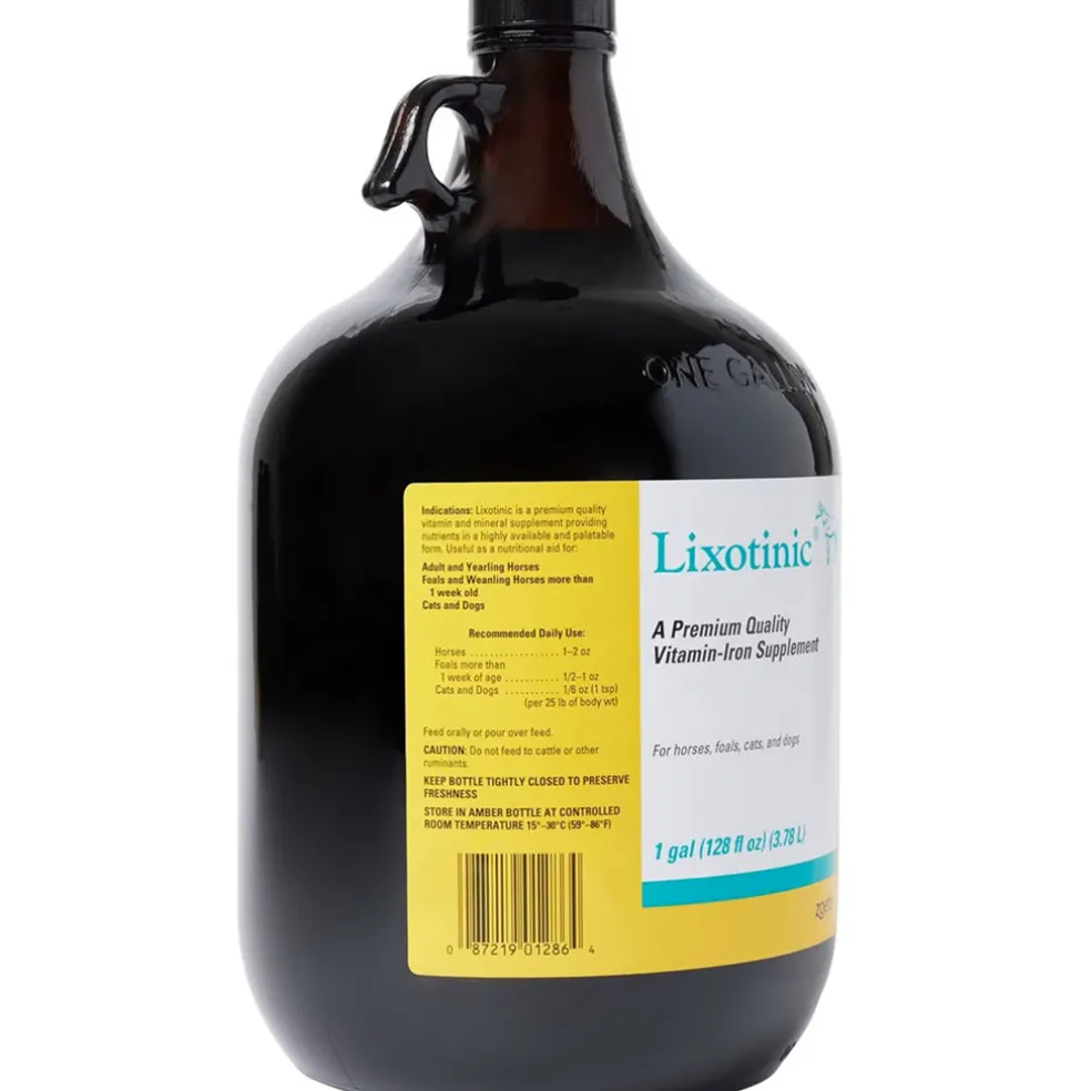 Lixotinic Vitamin-Iron Supplement for Horses Cats and Dogs (Gallon)