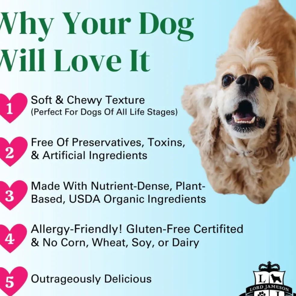 Lord Jameson Carrot Pops Organic Carrot Soft & Chewy Treats For Dogs (6 oz)