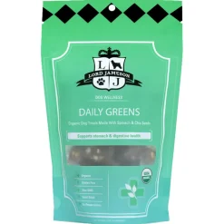 Lord Jameson Daily Greens Organic Spinach & Chia Seeds Soft & Chewy Treats For Dogs (6 oz)