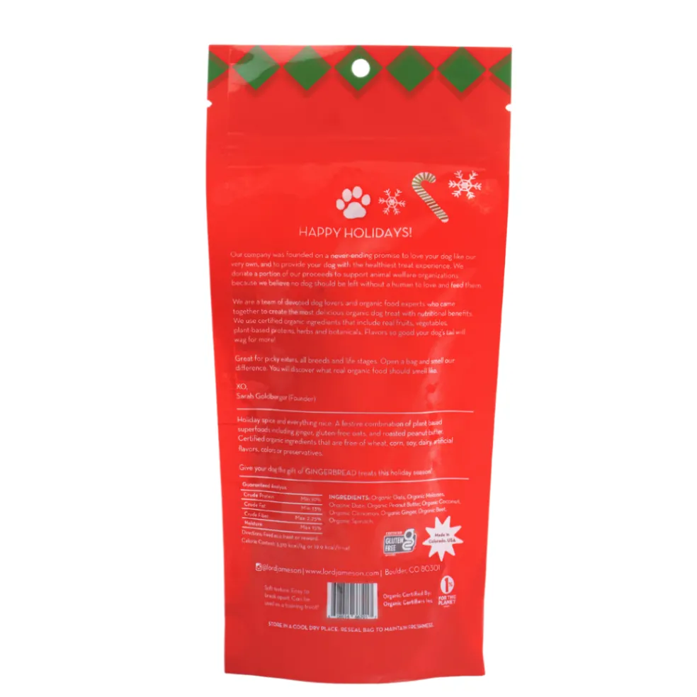 Lord Jameson Gingerbread Organic Soft & Chewy Dog Treats (6 Oz)