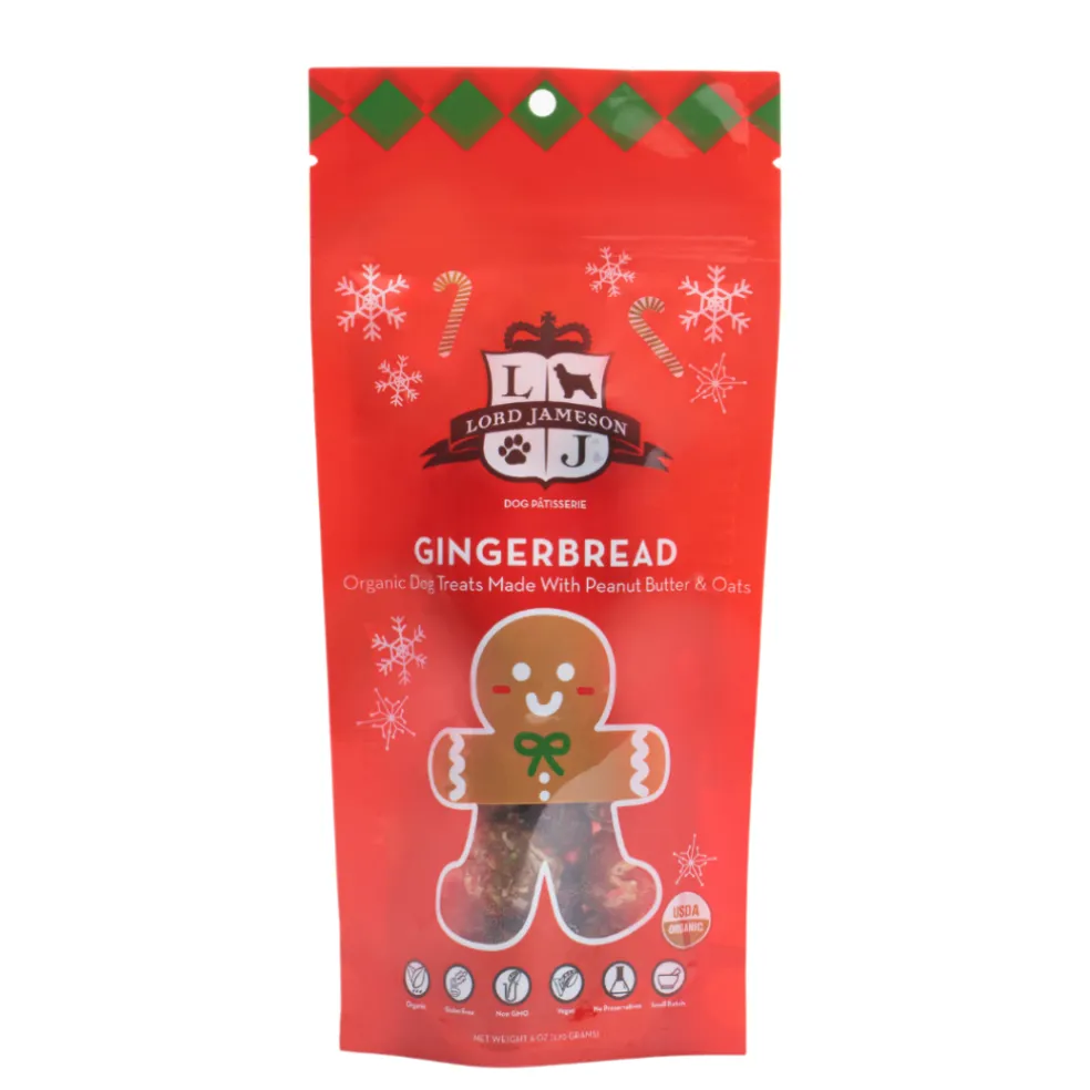 Lord Jameson Gingerbread Organic Soft & Chewy Dog Treats (6 Oz)