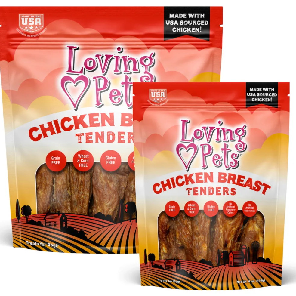 Loving Pets Chicken Breast Tenders for Dogs