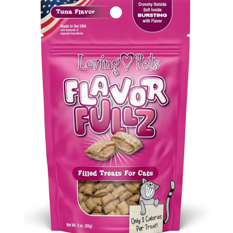 Loving Pets Flavorfullz Filled Tuna Flavor Treats For Cats (3 oz)