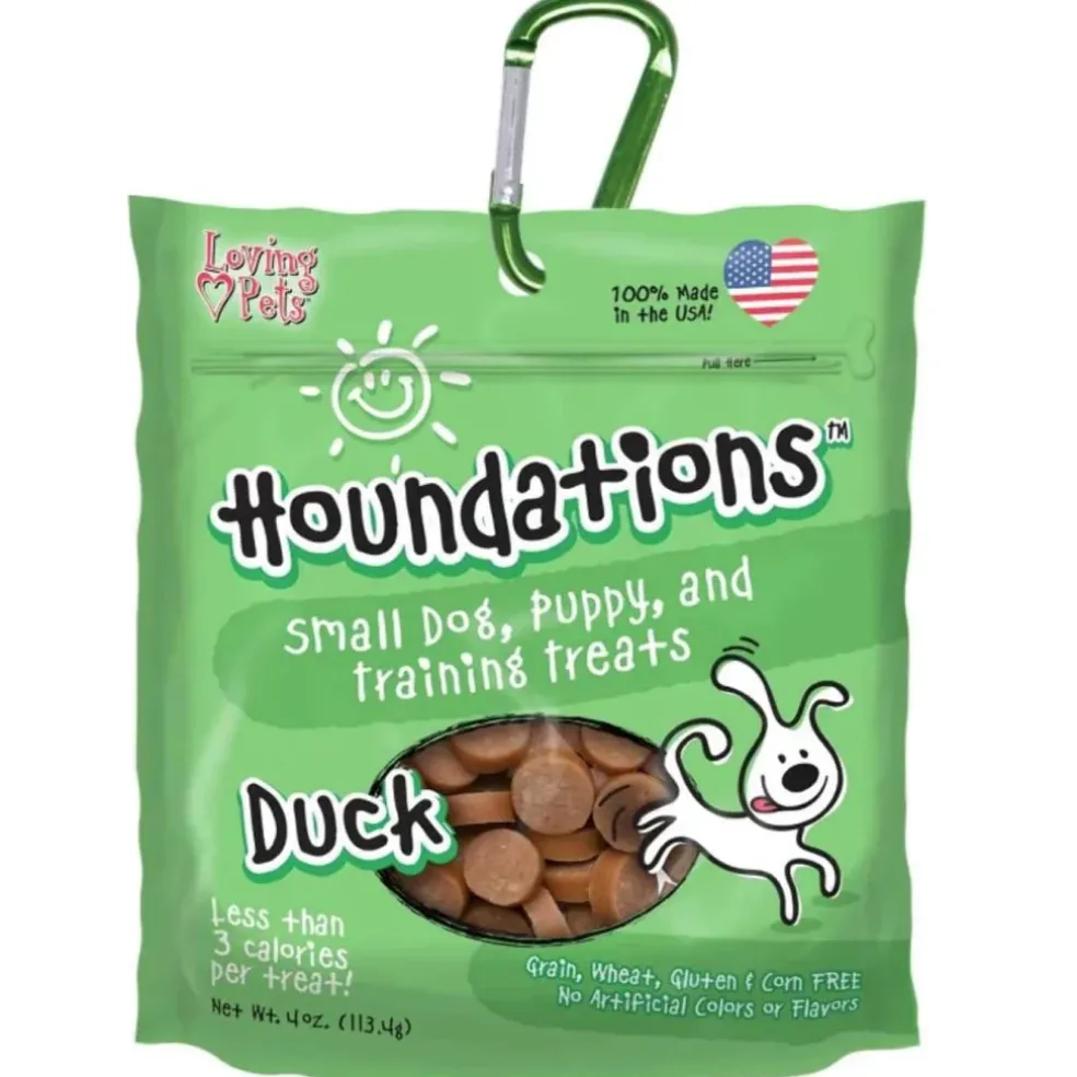 Loving Pets Houndations Duck Flavor Dog Training Treats (4oz)