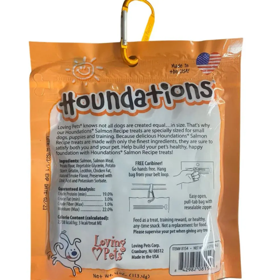 Loving Pets Houndations Salmon Flavor Dog Training Treats (4oz)