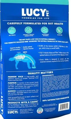 Lucy Pet Products Formulas for Life Grain-Free Duck, Pumpkin & Quinoa Formula Dry Dog Food