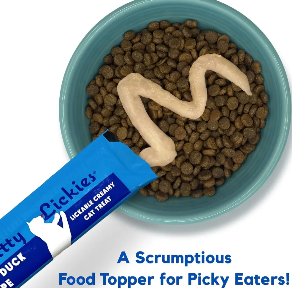 Lucy Pet Products Kitty Lickies Chicken & Duck Recipe Licakble Creamy Cat Treat, 2-oz