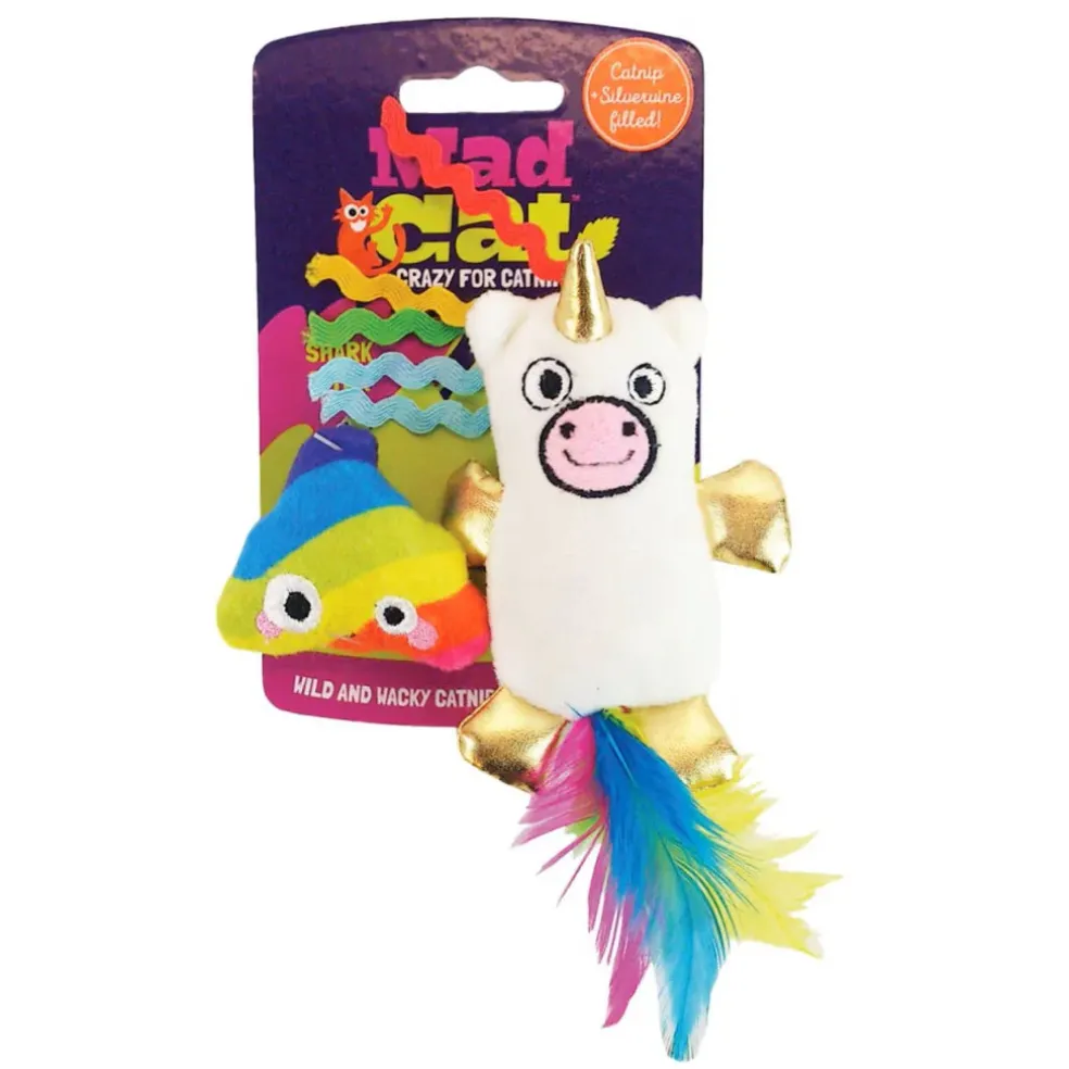 Mad Cat Mewnicorn Toy For Cats (2 pk)