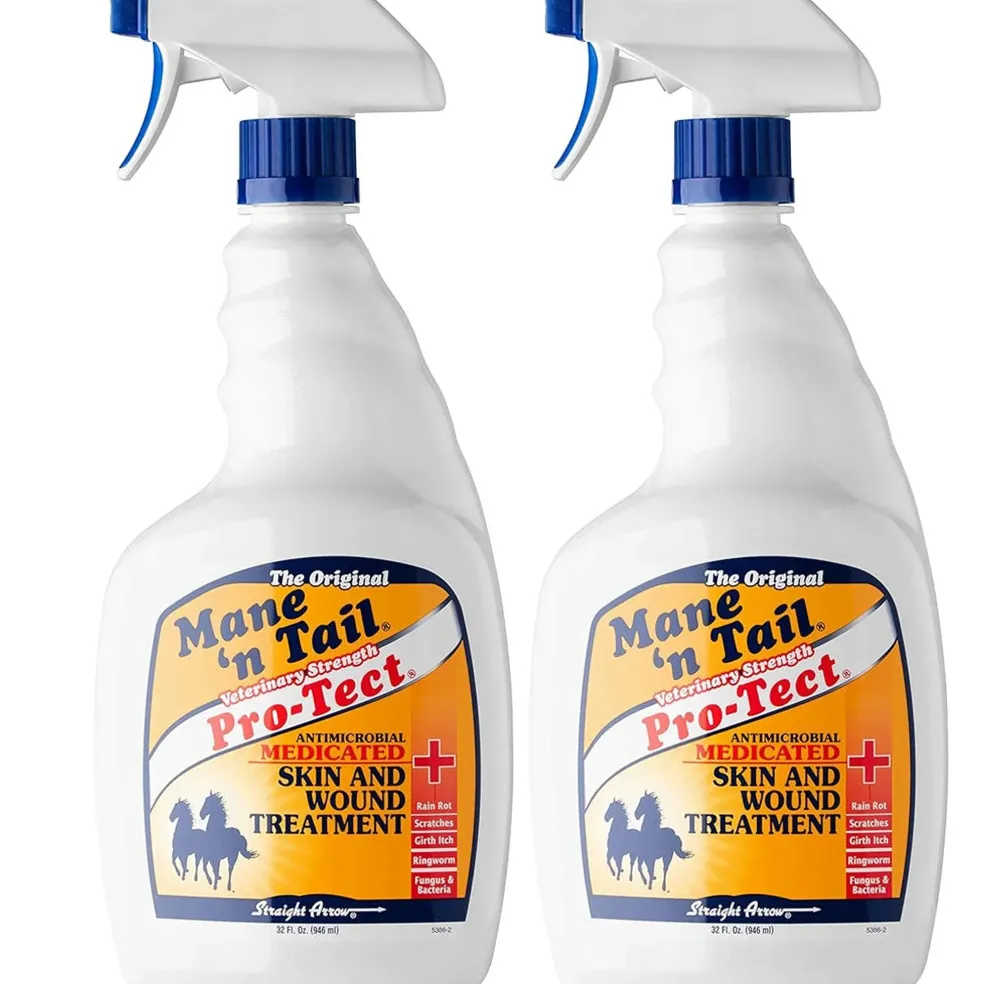 Mane 'n Tail Pro-Tect Antimicrobial Medicated Skin & Wound Treatment Spray for Horses