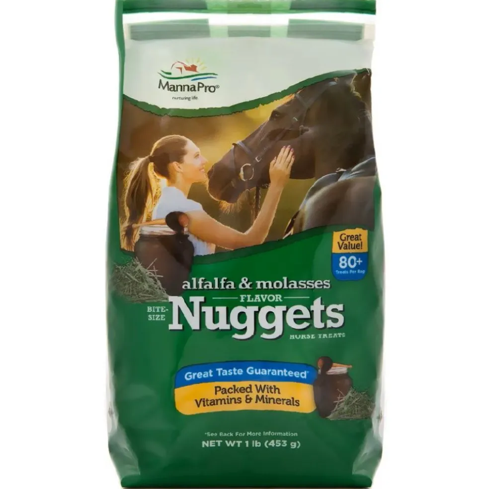 Manna Pro Alfalfa & Molasses Bite-Sized Nugget Treats for Horses