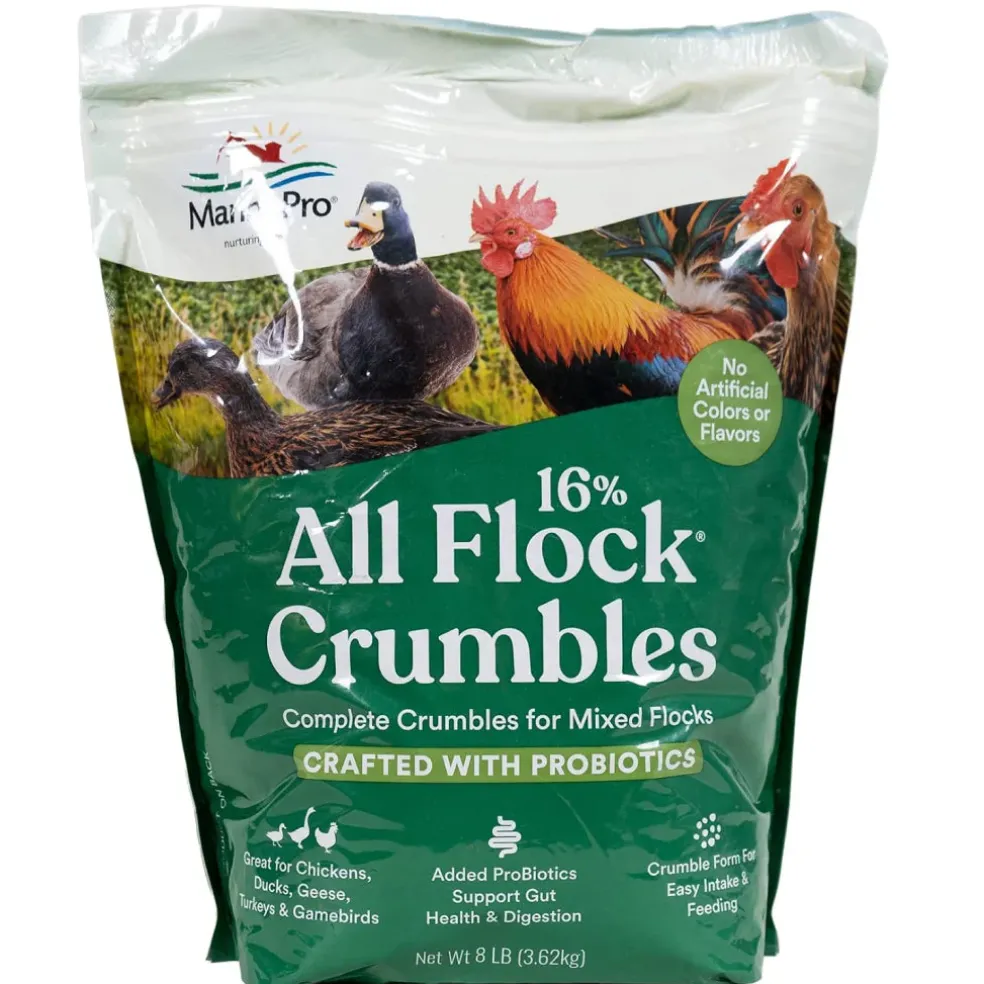 Manna Pro 16% All Flock Crumbles with Probiotics (8 lb)